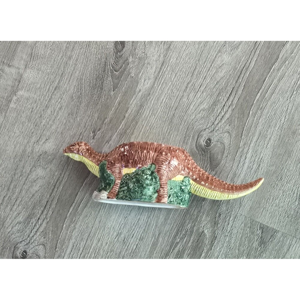 Rare!, Ceramic Vintage Dinosaur Planter Cool, Rare! Anklylosaurus 1993 - Picture 13 of 16